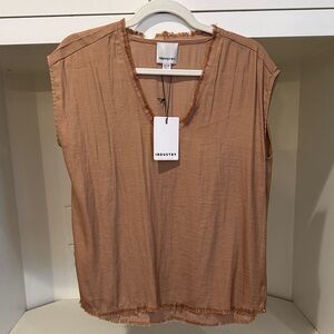 Industry Women's Tan sleeveless Top